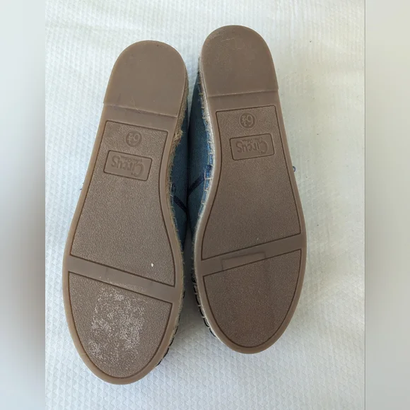 Sam Edelman Women's Circus Embellished Chambray Loretta Espadrille Size 6.5 - Picture 6 of 9